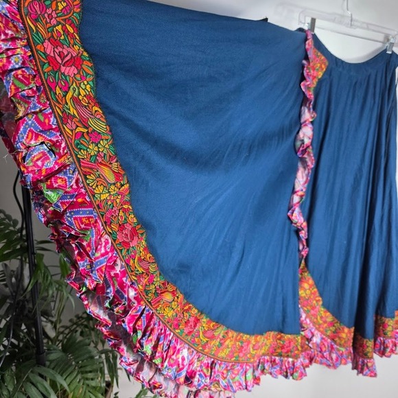 Bohemian Rhapsody Skirt Maxi Xl - 1X Dark Teal - Picture 1 of 7